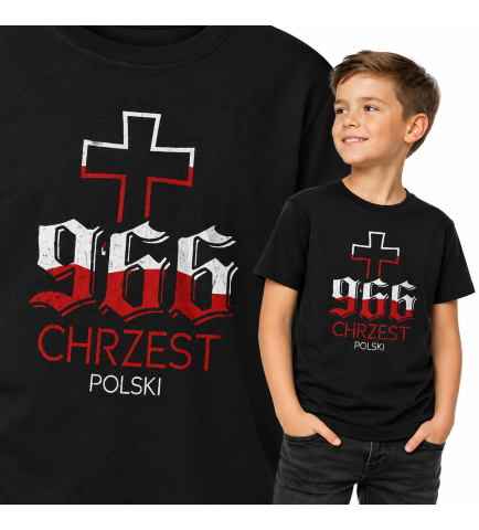 Koszulka dziecięca Patriotyczna  CHRZEST POLSKI 2